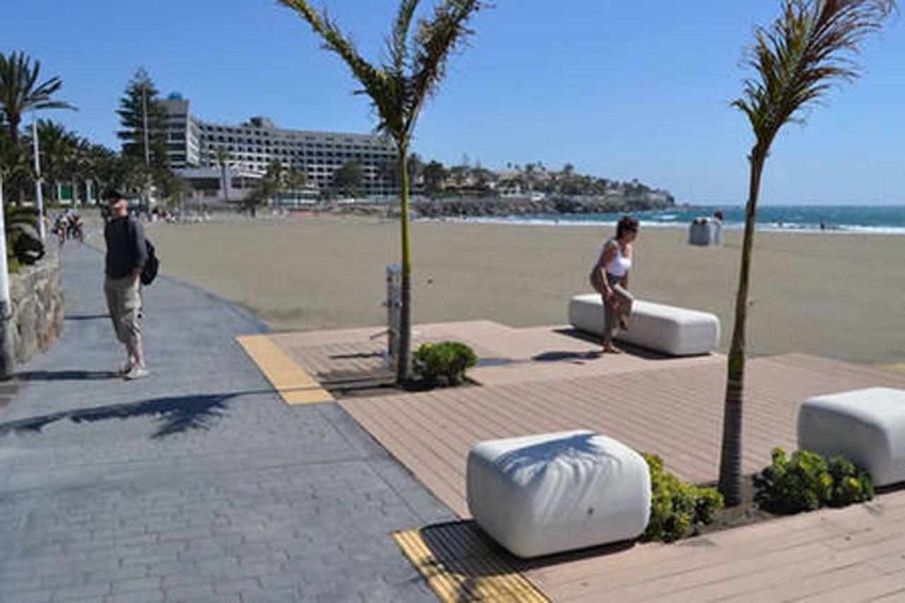 Primera Linea De Playa De Las Burras San Agustín Exteriör bild